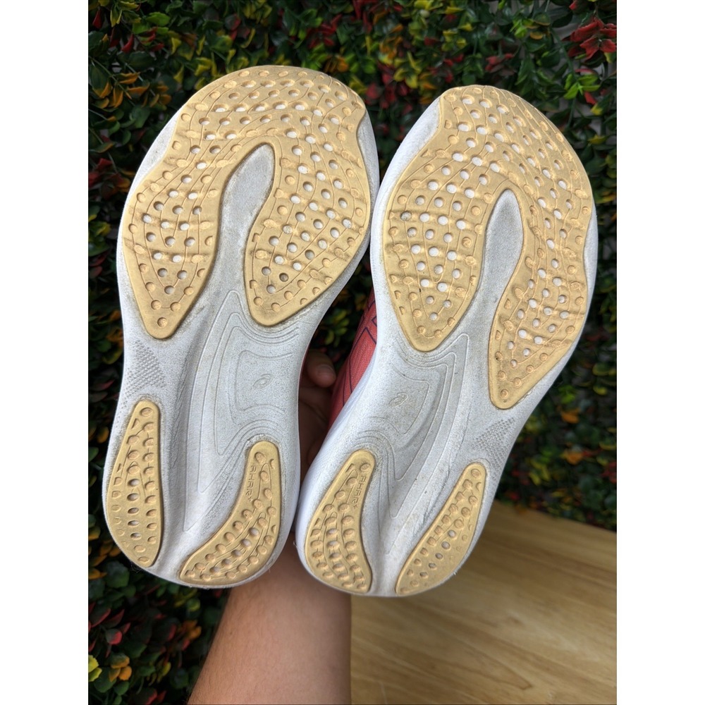 Asics Gel-Nimbus 25 Running Shoes Sneakers 1012B356 Orange Yellow Womens 7.5 GUC - Picture 7 of 12